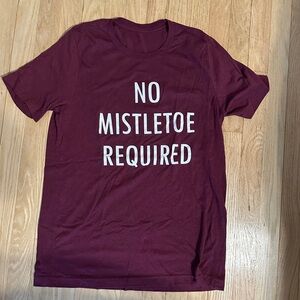 No Mistletoe required t shirt size Large